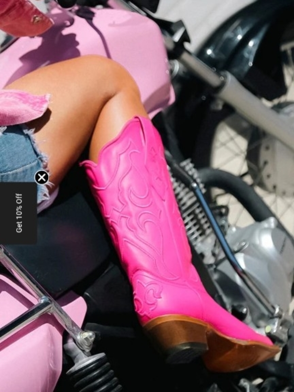 Corral Hot Pink Western Cowboy Boots Worn Once 10 Gorgeous! - Picture 4 of 16